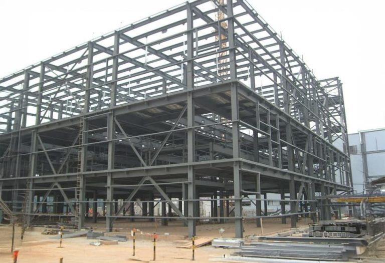 Multilayer steel frame workshop