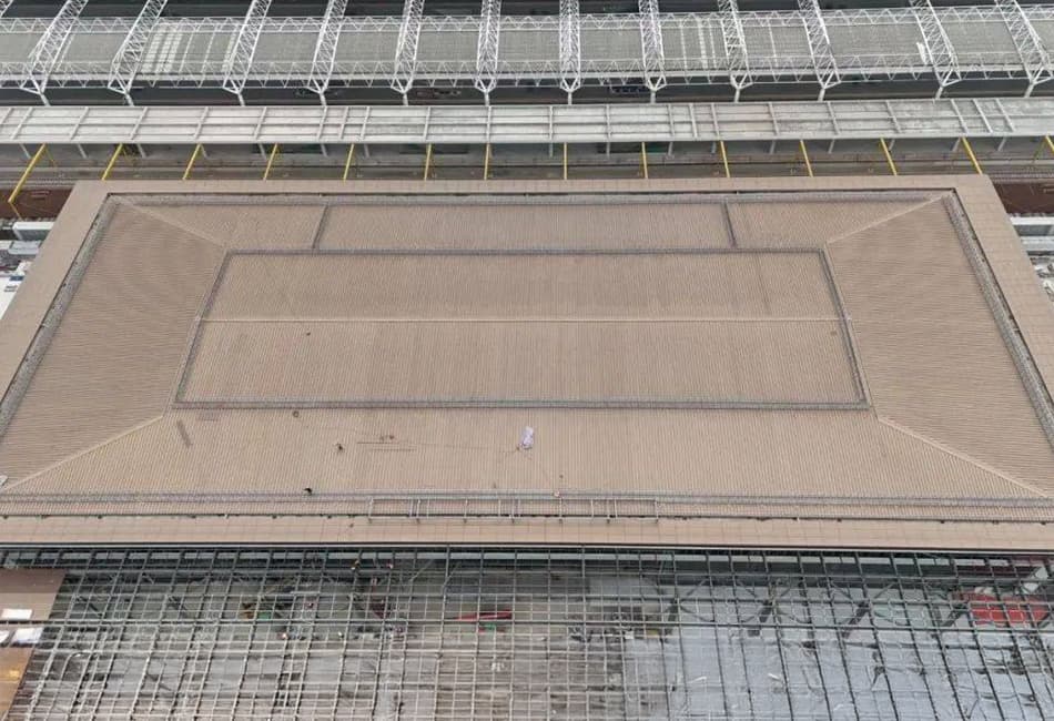 Space steel grid steel structure plus steel truss structure