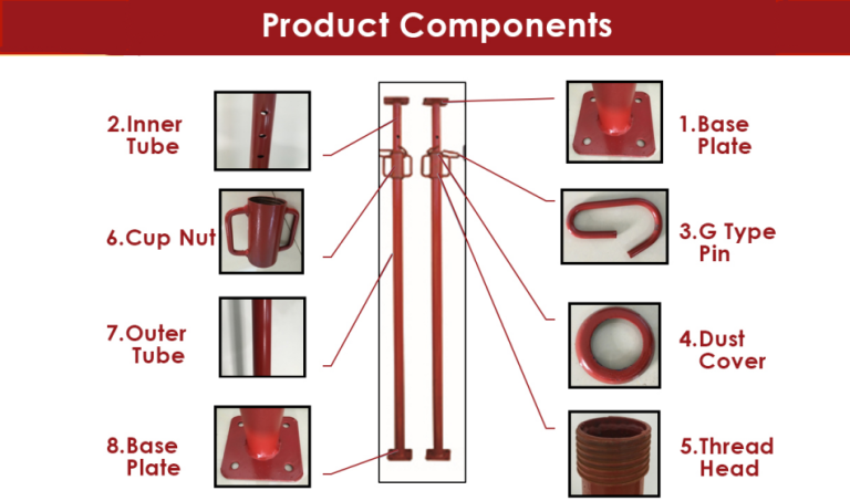 Gowe steel prop components