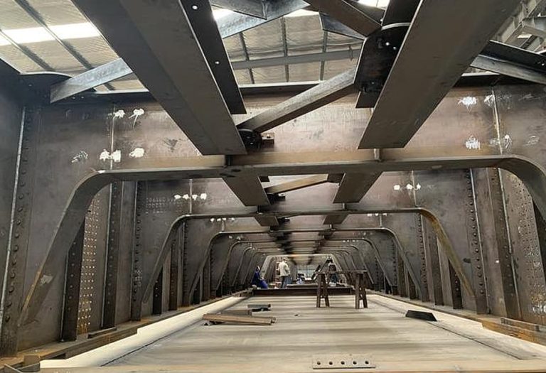 Steel frame panel multifunctional bridge